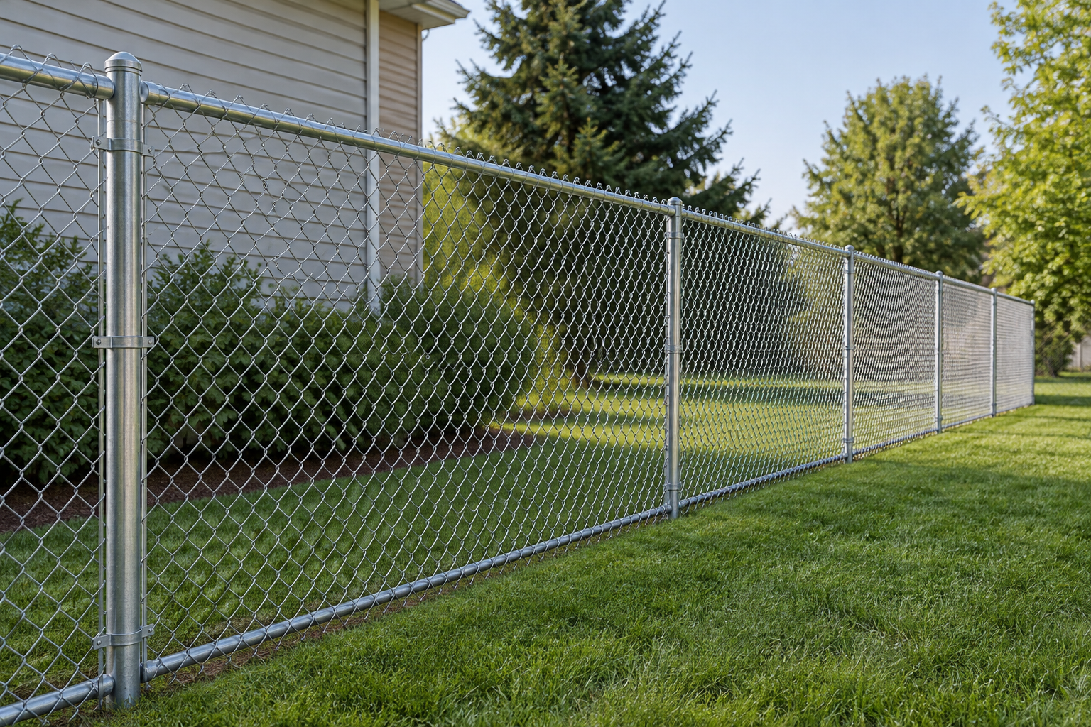 Chain link fencing example